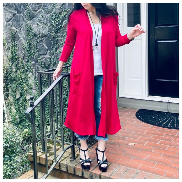 Fabulous open longline slouchy pockets cardigan - Picture 5 of 12